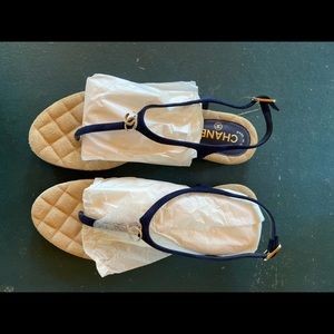 Chanel Women’s Thongs Kid Suede Sandals